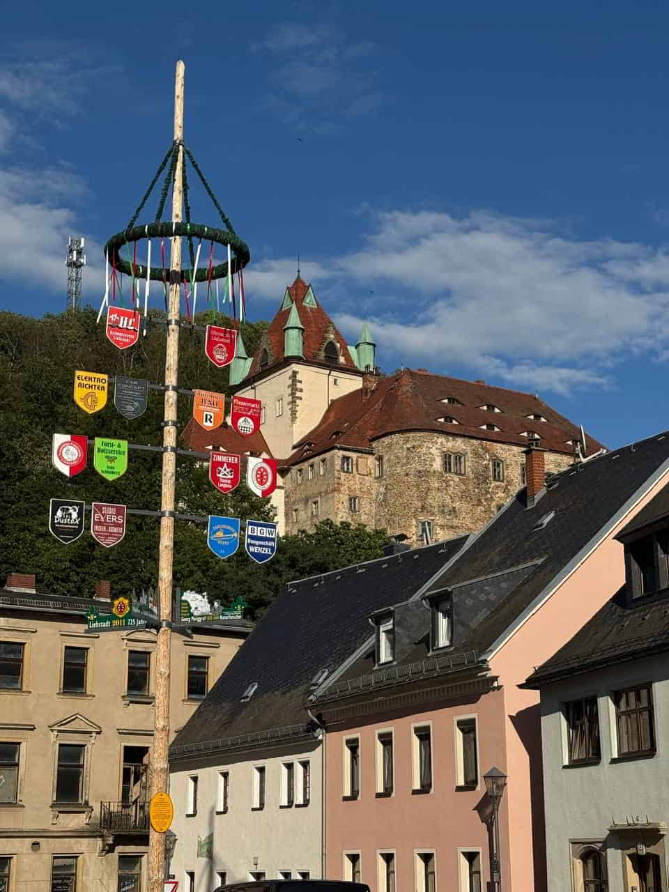 Blick von Liebstadt auf Schloß Kuckuckstein Blick von Liebstadt auf Schloß Kuckuckstein