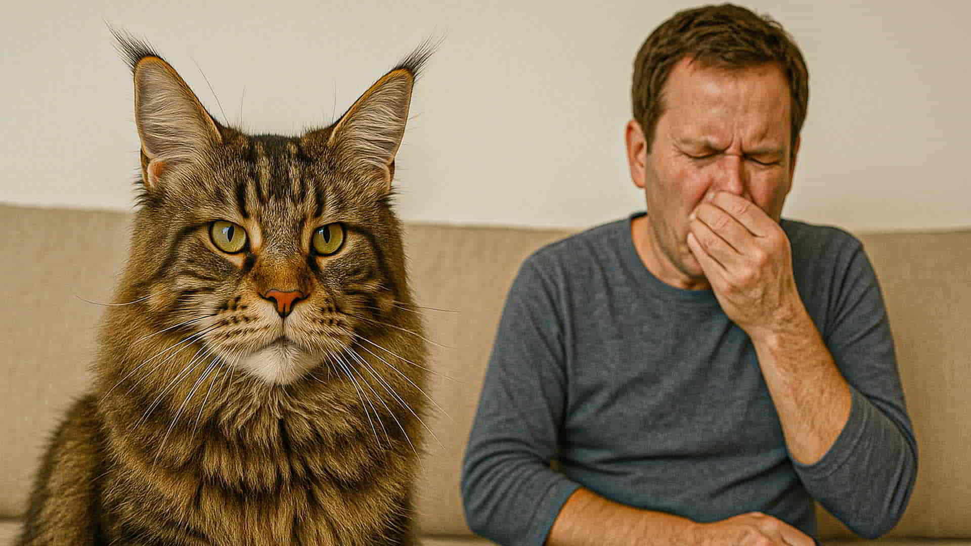 Maine Coon bei Tierhaarallergie – Was Katzenliebhaber wissen sollten